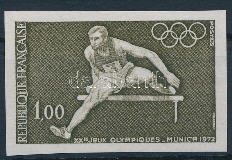 Nyári Olimpia, München vágott bélyeg, Summer Olympics, Munich imperf stamp