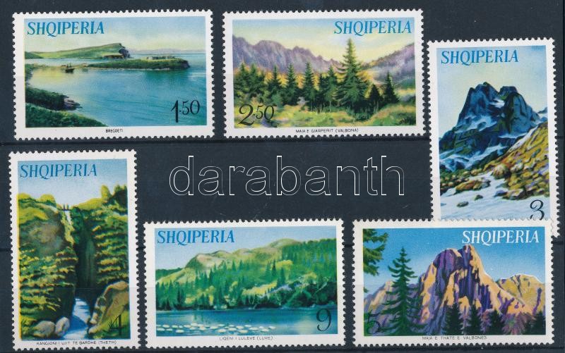 Albanian landscapes set, Albán tájak sor