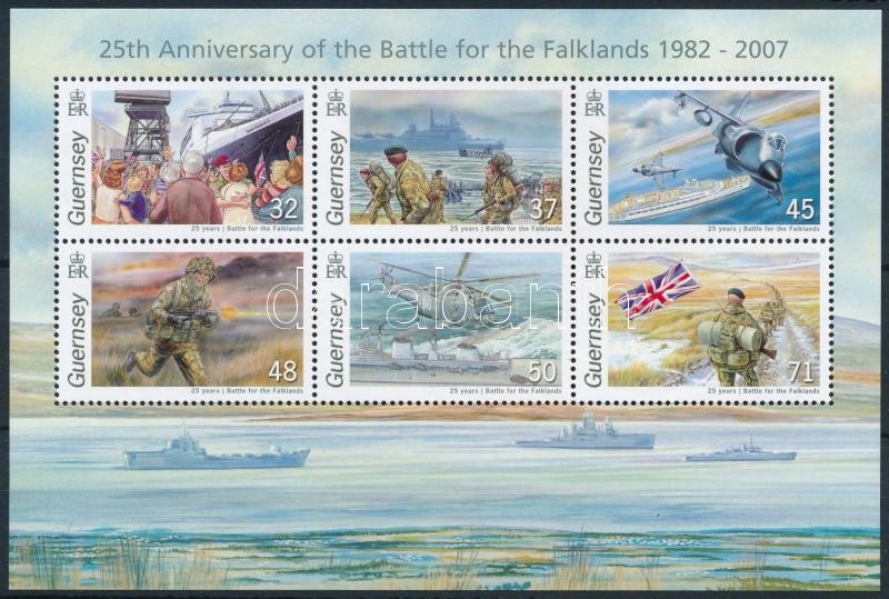 A falklandi háború 25. évfordulója blokk, 25th anniversary of the Falklands War block