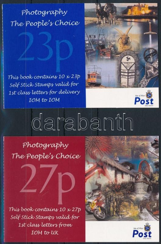 Photos 2 self-adhesive stamp-booklets, Fotók 2 db öntapadós bélyegfüzet