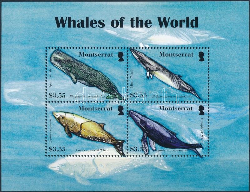 Bálnák kisív, Whales mini sheet