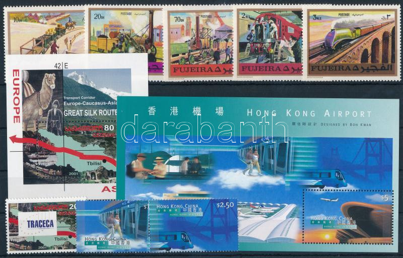 1971-2003 Vasút motívum 1 db sor + 3 db blokk + 13 klf önálló érték, 1971-2003 Railway 1 set + 3 blocks + 13 stamps