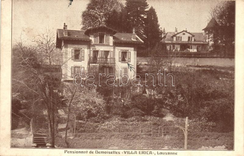 Lausanne, Pensionnat de Demoiselles 'Villa Erica' / girls boarding school