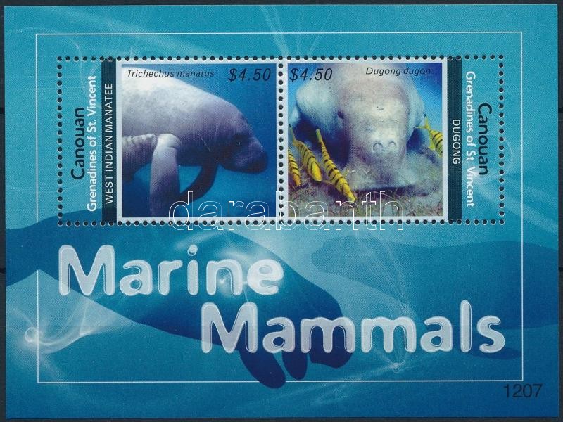 Tengeri élővilág blokk, Marine mammals block