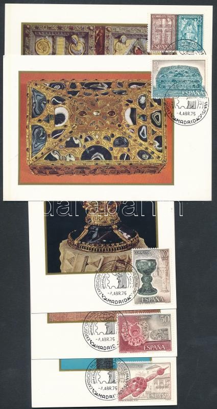 Nemzetközi bélyegkiállítás blokkból kitépett bélyegek 8 db CM-en, International Stamp Exhibition on 8 CM
