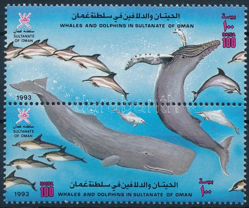 Bálnák és delfinek pár, Whales and dolphins pair