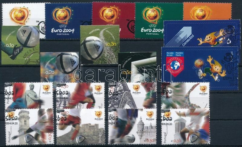 2003-2004 Labdarúgó EB 4 klf sor elsőnapi alkalmi bélyegzéssel, 2003-2004 Football Championship 4 sets with first day cancellation