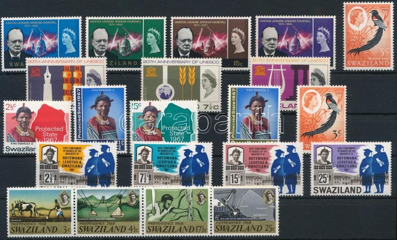 1965-1969 40 stamps, 1965-1969 40 db bélyeg 2 stecklapon