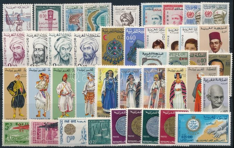 1929-1969 42 db bélyeg, közte teljes sorok stecklapon, 1929-1969 42 stamps with sets