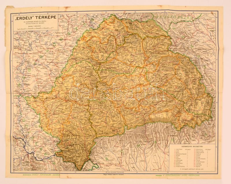 2 bécsi döntés térkép 1940 Erdely Terkepe Rajta A Masodik Becsi Dontes Altal Darabanth Kft 2 bécsi döntés térkép