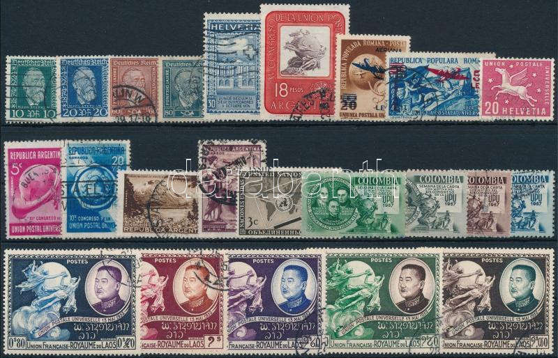 1924-1973 UPU 6 sets + 17 values, 1924-1973 UPU motívum 6 db sor + 17 db önálló érték