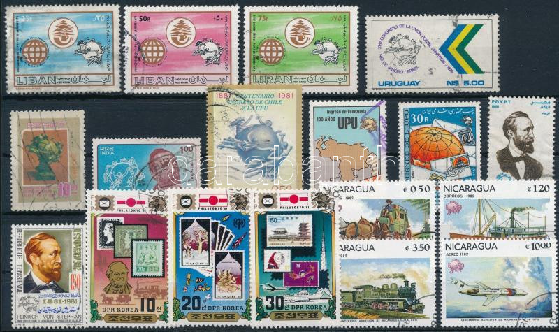 1979-2004 UPU 3 sets + 13 values + 2 blocks, 1979-2004 UPU motívum 3 db + 2 db blokk + 13 db önálló érték