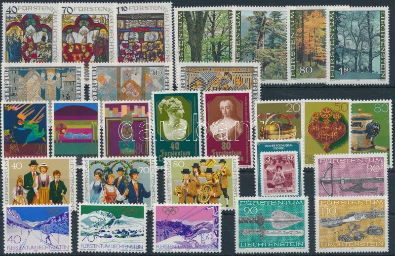 1979-1980 28 stamps, 1979-1980 28 klf bélyeg sorokkal