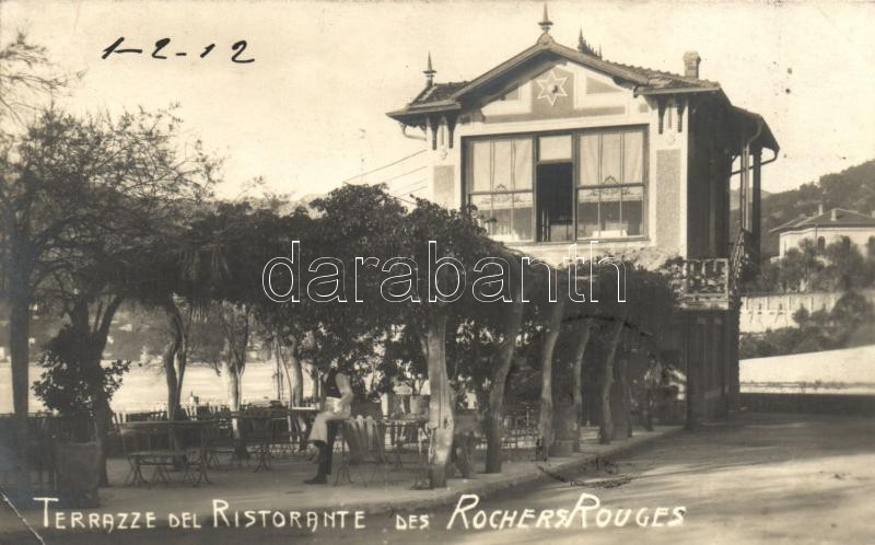 Porto Maurizio, Terrazze del Ristorante des Rochers Rouges / restaurant, photo