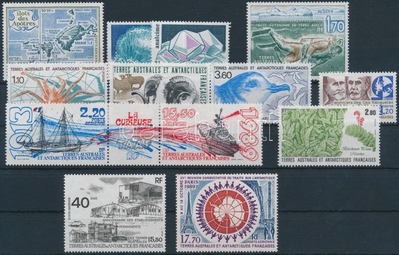 Teljes évfolyam 1 bélyeg kivételével, Complete year 1 stamp missing