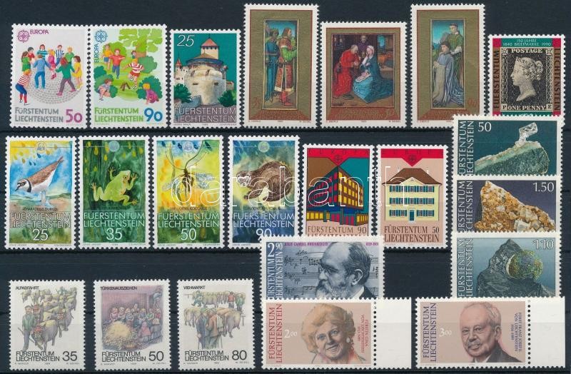 1989-1990 7 sets + 3 stamps, 1989-1990 7 klf sor + 3 önálló érték