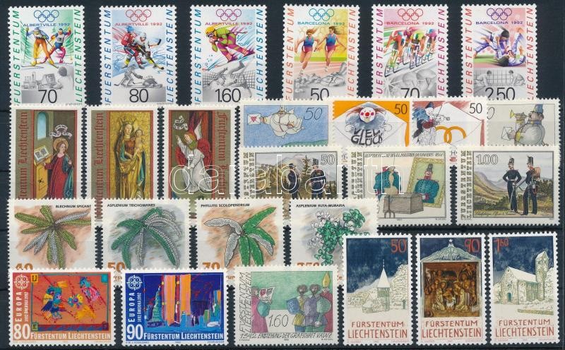 1991-1992 8 sets + 1 stamp, 1991-1992 8 klf sor + 1 önálló érték