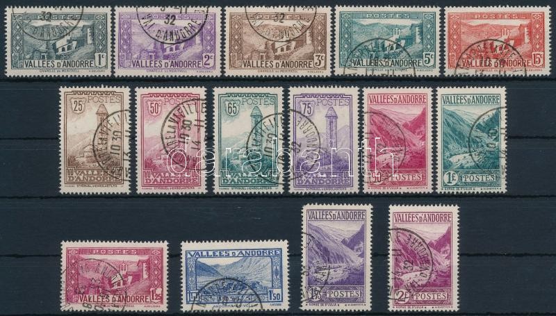 1932/1939 Landscapes, attractions 15 diff stamps, 1932/1939 Tájak, látnivalók 15 db klf érték