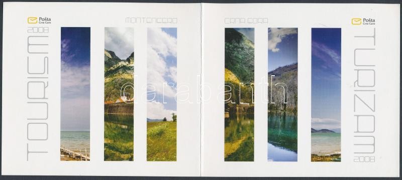 Turizmus bélyegfüzetlap ajándékfüzetben, Tourism stamp booklet sheet in souvenir booklet