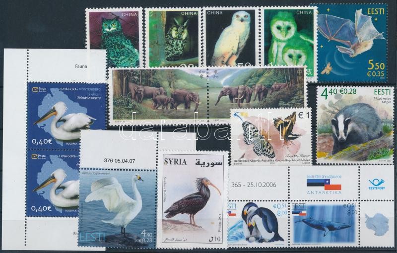 1995-2008 Animal 15 stamps, 1995-2008 Állat motívum 15 db önálló érték