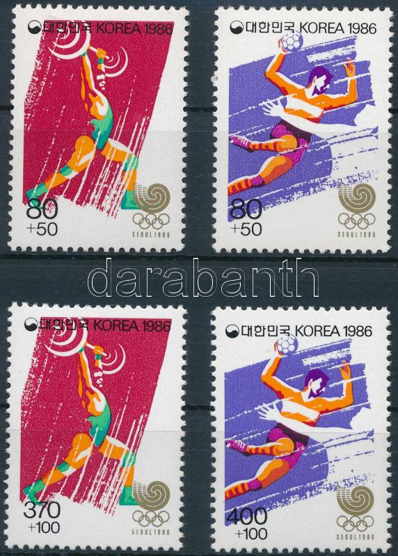 Summer Olympics, Seoul set + set from blocks, Nyári olimpia, Szöul sor + blokkokból kitépett sor