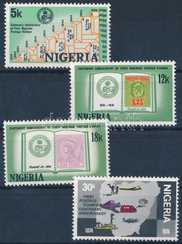 Centenary of Nigeria stamp set, 100 éves a nigériai bélyeg sor