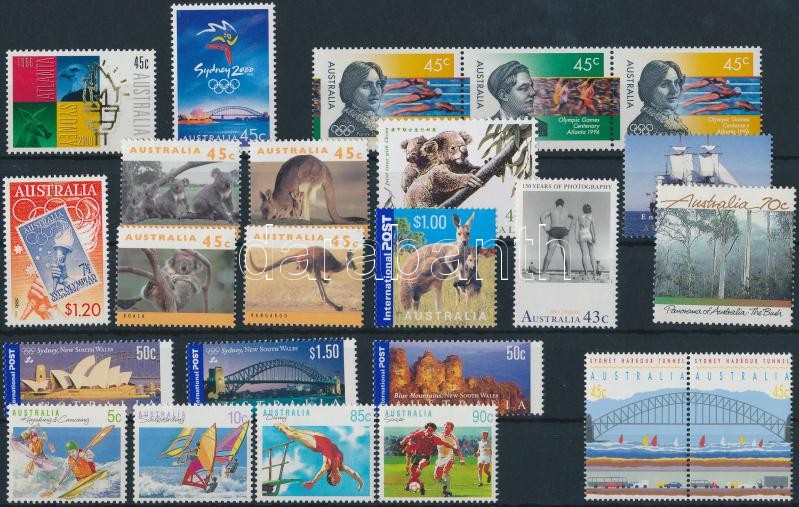 1988-2001 21 stamps + 1 stripe of 3, 1988-2001 21 klf bélyeg + 1 hármascsík