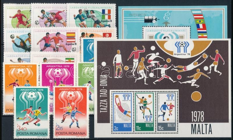 Sports, Olympics 22 stamps, 3 blocks and 1 mini sheet, Sport, olimpia motívum 22 db bélyeg, 1 kisív és 3 blokk 2 stecklapon