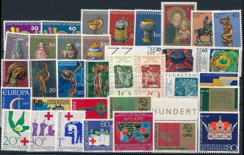 1965-1975 35 stamps, 1965-1975 35 klf bélyeg, közte sorok