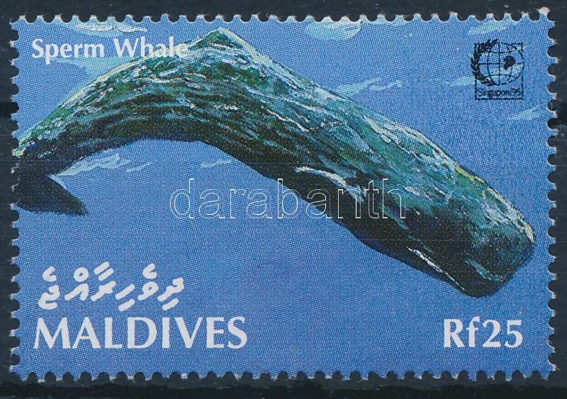 Nemzetközi bélyegkiállítás SINGAPORE '95; Bálna bélyeg, International Stamp Exhibition SINGAPORE '95; Whale stamp