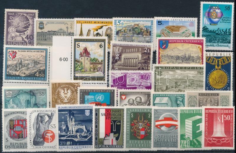1947-1994 24 diff stamps, 1947-1994 24 klf bélyeg