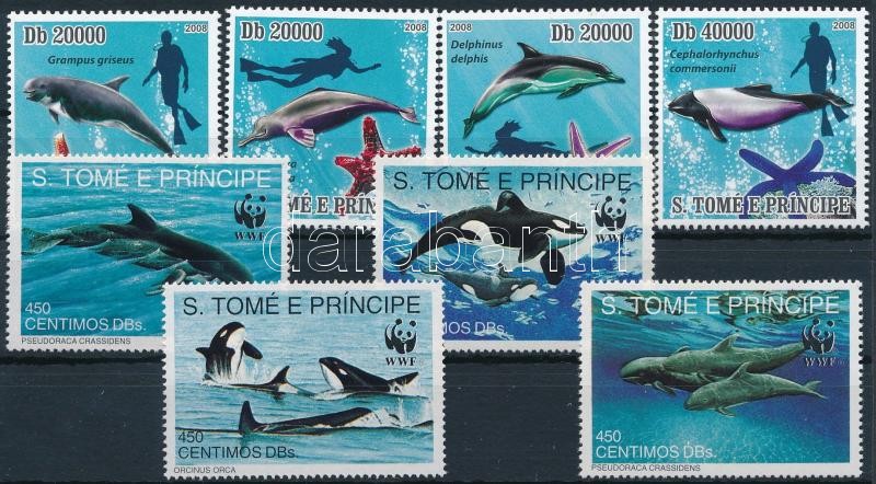 1992-2008 Delfin motívum 2 klf sor, 1992-2008 Dolphin 2 diff sets