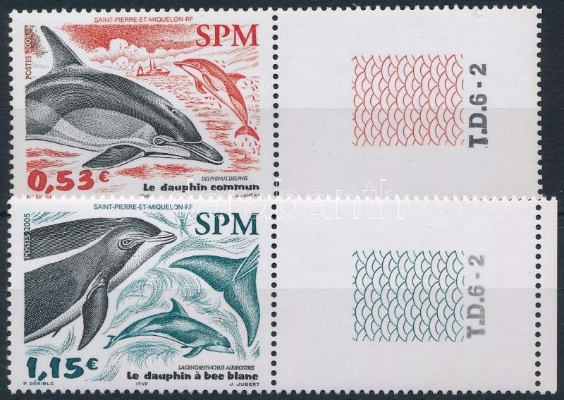 Dolphin coupon margin set, Delfin ívszéli szelvényes sor