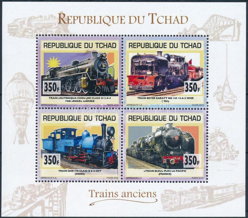 Locomotives mini sheet, Gőzmozdonyok kisív