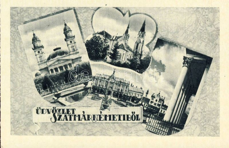 Szatmárnémeti, Székesegyház, Pannónia Szálló, Satu Mare, cathedral, hotel