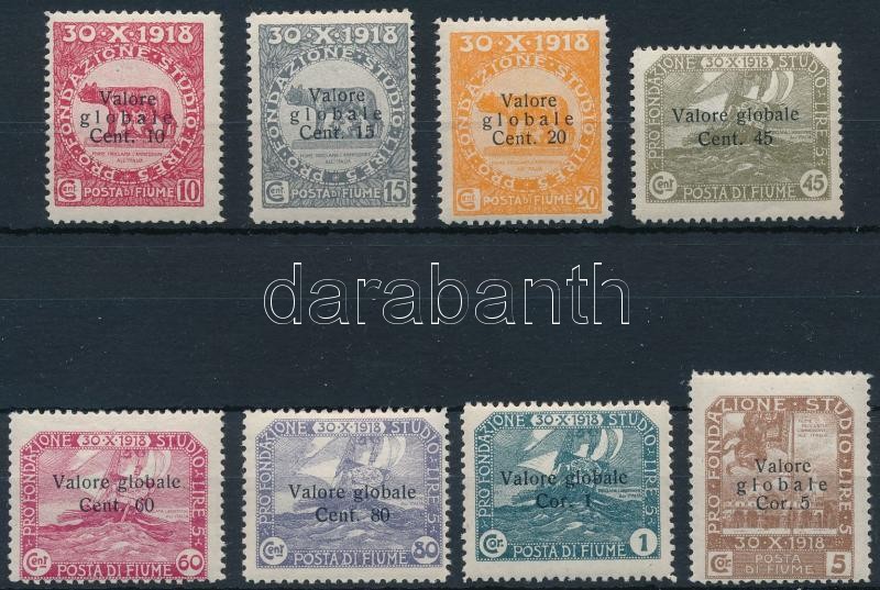 8 definitive stamps, 8 klf forgalmi bélyeg