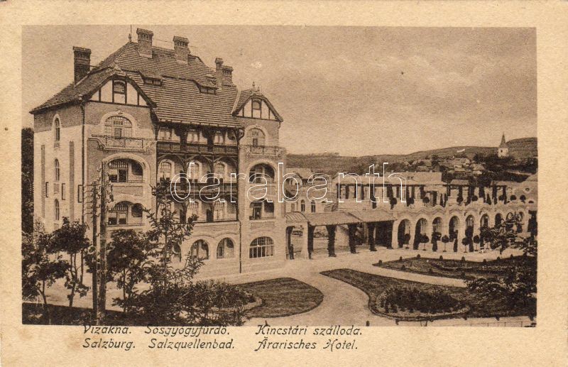 Vízakna, Sósgyógyfürdő, Kincstári szálloda, Ocna Sibiului, salt water spa, hotel
