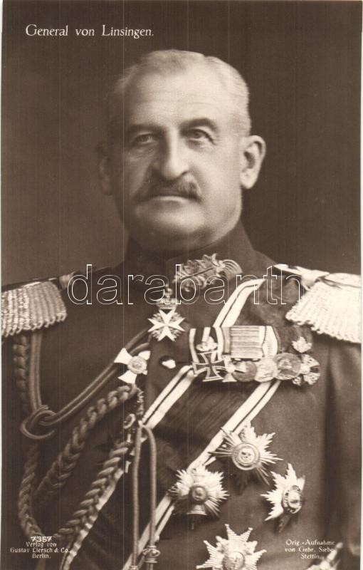 Alexander von Linsingen tábornok, General Alexander von Linsingen