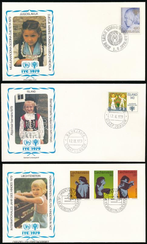 International Children's Year 7 FDC, Nemzetközi Gyermekév 7 klf FDC