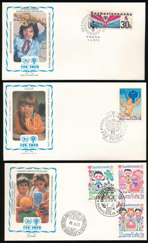 International Children's Year 6 FDC, Nemzetközi Gyermekév 6 klf FDC