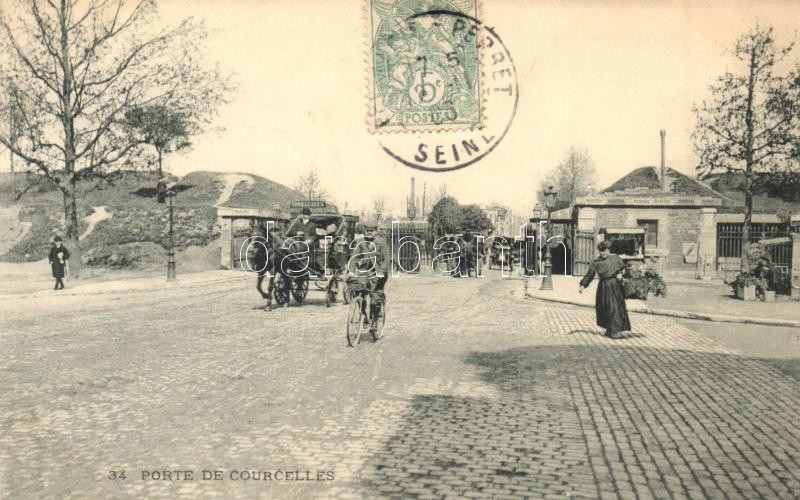 Paris, Porte de Courcelles / gate, TCV card