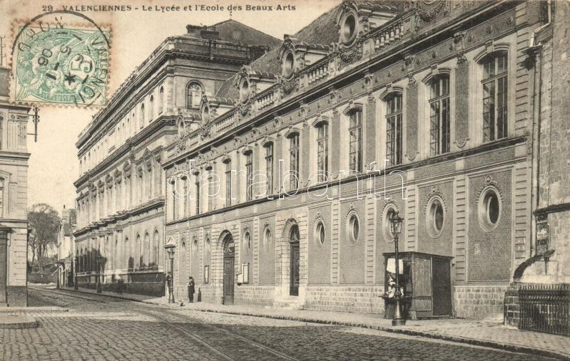 Valenciennes, Le Lycee et l'Ecole des Beaux Arts / lyceum and school of arts, TCV card