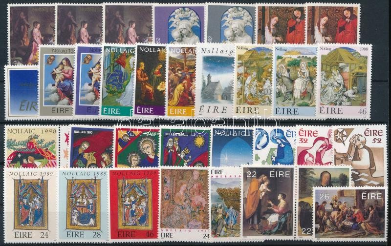 1981-1992 Karácsony motívum 33 klf bélyeg, 1981-1992 Christmas 33 stamps