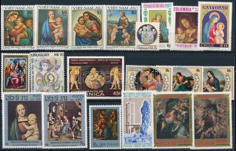 1974-1983 Madonna motívum 20 klf bélyeg, 1974-1983 Madonna 20 stamps