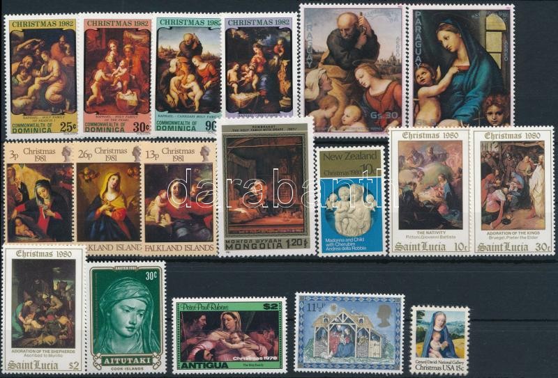 1978-1982 Madonna 18 stamps, 1978-1982 Madonna motívum 18 klf bélyeg