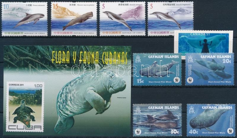 2003-2011 Sea animals 2 sets + 1 blocks + 2 individual values, 2003-2011 Tengeri állatok motívum d db sor + 1 blokk + 1 db önálló érték