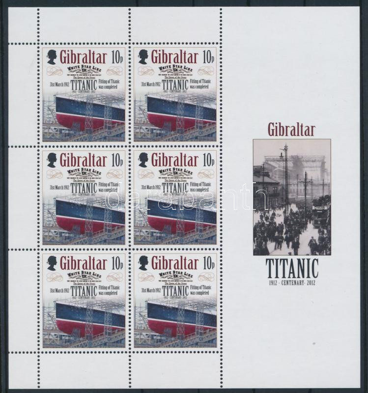 Titanic minisheet, Titanic kisív