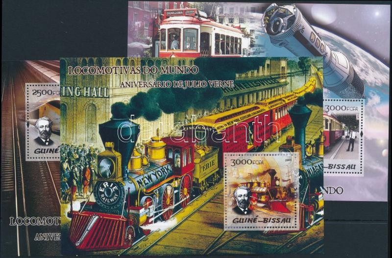 Jules Verne; Transportation blockset, Jules Verne; Haszongépjárművek blokksor (2 db stecklapon)