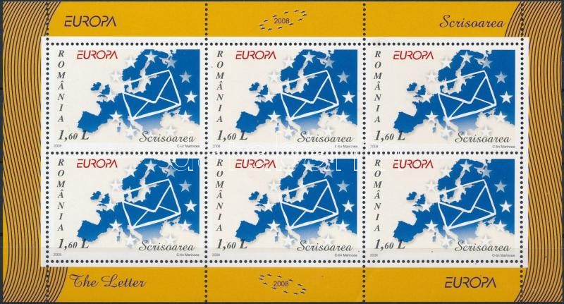 Europa CEPT, A levél kisív, Europa CEPT, Letter minisheet