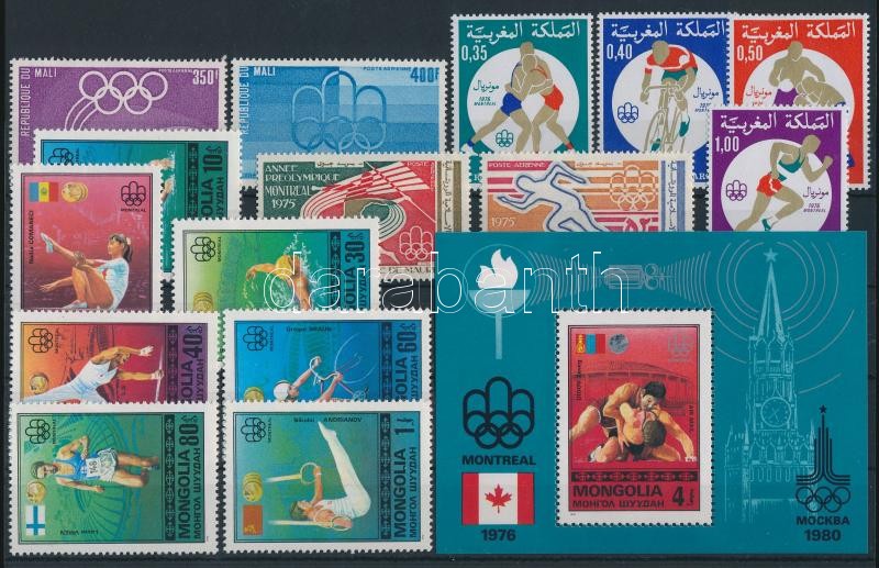 Olympics 30 diff stamps + 2 blocks, Olimpia motívum 30 klf bélyeg és 2 blokk
